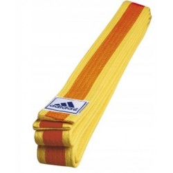 Pas Adidas judo żółto-pomarańczowy