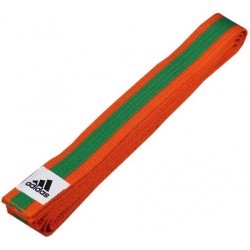 Pas Adidas judo pomarańczowo-zielony