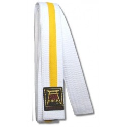 Pas biało-żółty judo BUSHI