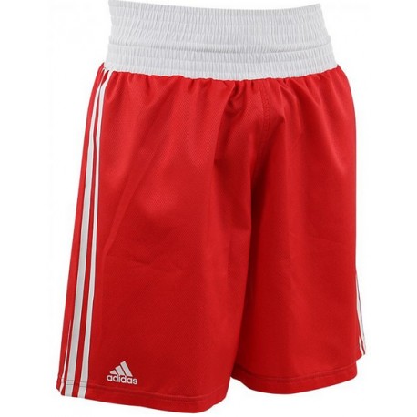 Spodenki Adidas bokserskie do boksu AIBA czerwone