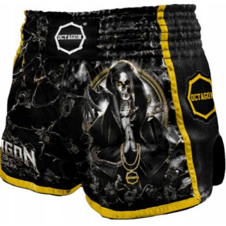 Spodenki Muay Thai Kickboxing tajskie Octagon Pray for death