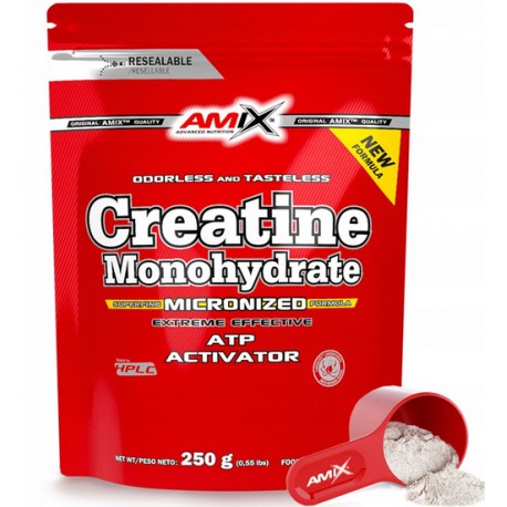 AMIX Kreatyna Micronized HPLC Monohydrat kreatyny 250 g ATP siła