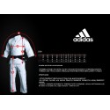 Judoga gi 150 cm Adidas CLUB 350g kimono judo plecionka