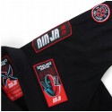 Ground Game GI do BJJ dla dzieci Ninja Czarne