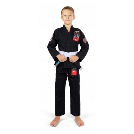 Ground Game GI do BJJ dla dzieci Ninja Czarne