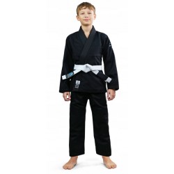 Kimono do BJJ czarne dla dzieci Ground Game Spartan