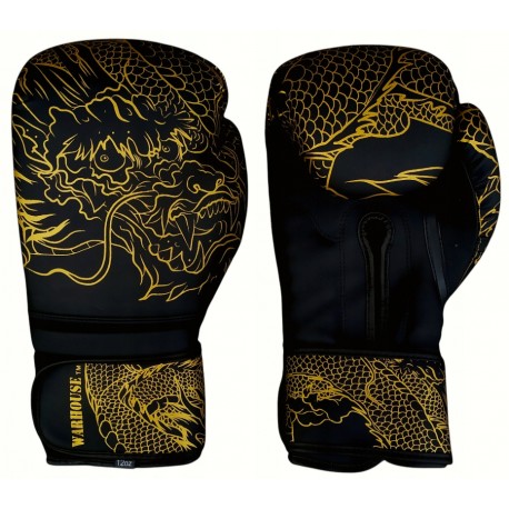 Rękawice Bokserskie WarHouse Dragon Black/Gold
