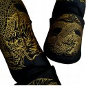 Ochraniacze Piszczeli i Stóp WarHouse Dragon Black/Gold