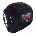 Kask bokserski Masters z maską kratką Karate Boks skóra naturalna