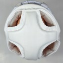 Kask Bushi Karate Kyokushin treningowy biały z kratką