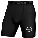 Spodenki Kompresyjne Octagon Logo MMA Vale Tudo kieszonka na suspensor
