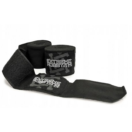 Extreme Hobby Bandaże bokserskie owijki taśmy CZARNY 5 m