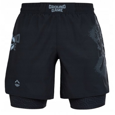 Ground Game luźne spodenki plus leginsy 2w1 Samurai Shadow