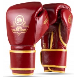 Rękawice bokserskie DBX BUSHIDO Pro Fighter skóra ProFighter Cherry